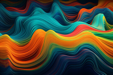 Obraz premium Digital abstract colorful background. AI generated