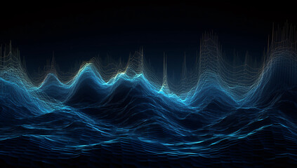 Digital abstract colorful background. AI generated