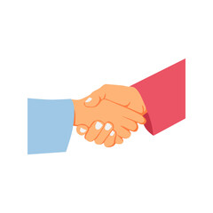 handshake vector illustration friendship and cooperation concept