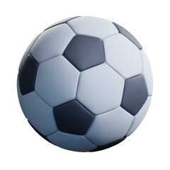 Classic soccer ball isolated on transparent background, png