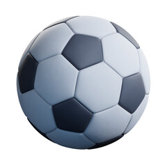 Fototapeta premium Classic soccer ball isolated on transparent background, png