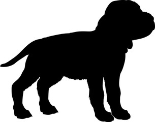 Irish Setter Dog puppies silhouette. Baby dog silhouette. Puppy