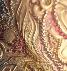 Obraz premium Wonderful glam art elements. AI generated.