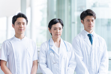 Fototapeta premium 働く医者たち（チーム・グループ・集合・集団・多人数）