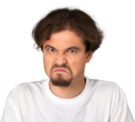 Portrait of a Furious Man