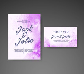 Fototapeta premium Save the date with watercolor background. Design for your invitation.