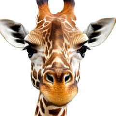 Closeup of a Giraffe's (Giraffa camelopardalis) face