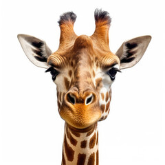 Closeup of a Giraffe's (Giraffa camelopardalis) face