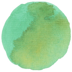 Watercolor circle texture. Watercolor circle elements for design.