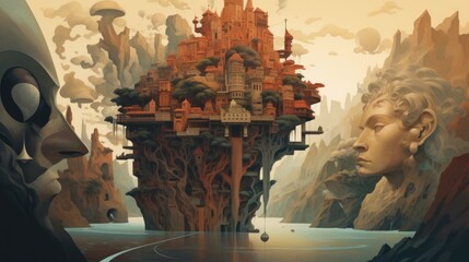 Mental Landscapes: Exploring the Inner Worlds of the Mind and Emotions | generative ai