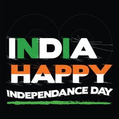 best happy india independance day t shirt design vector