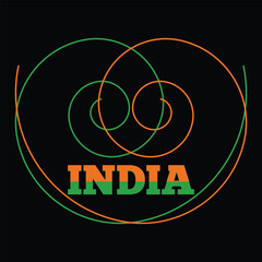 best happy india independance day t shirt design vector