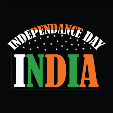 best happy india independance day t shirt design vector