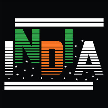 best happy india independance day t shirt design vector