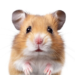 Closeup of a Hamster's (Mesocricetus auratus) face