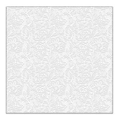 Classic floral lace square rectangle shape, off white color, isolated with transparent background. This is part of a set which includes uppercase and lowercase letters, symbols, and other elements.