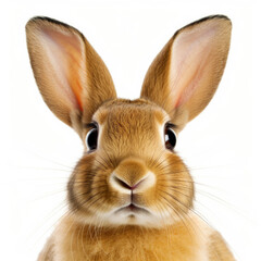 Obraz premium Closeup of a European Rabbit's (Oryctolagus cuniculus) face