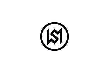 WSM logo design vector concept