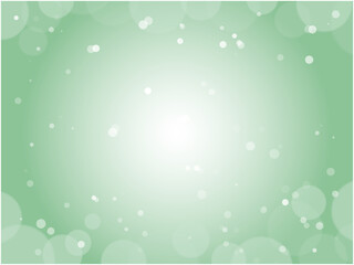 背景や壁紙に使いやすい水玉模様のライトカラー抽象背景_グリーン
