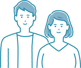Obraz premium 若い世代の夫婦