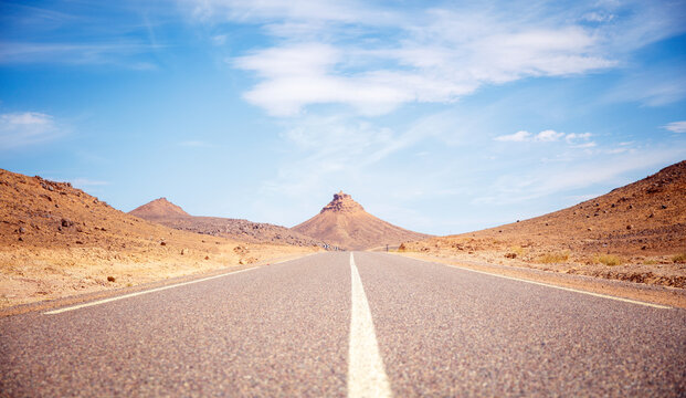 Desert higway- tourism, travel destination, wanderlust concept