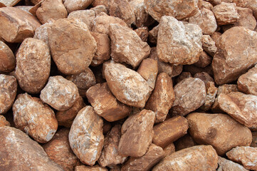 Pile of brown stones