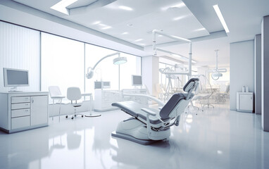 A modern dental office created by artificial intelligence.