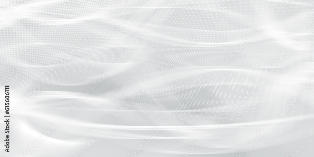 Poster abstract background blurred white rays light and halftone on gray with the gradient texture lines ef