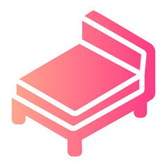 single bed Line Icon