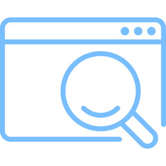 searching palette outline icon
