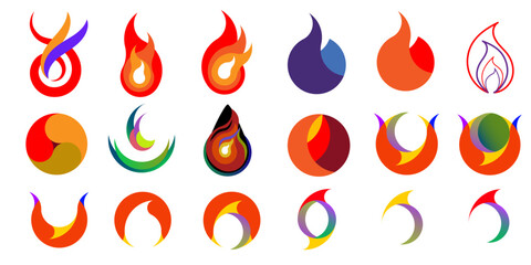 Fire and flames set