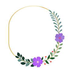 Flower Frame Illustration