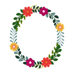 Flower Frame Illustration
