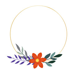 Flower Frame Illustration