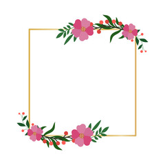 Flower Frame Illustration
