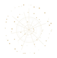 star element, sun and constellations, moons and stars gold decorative ornament © Arthit