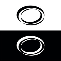 Circle vector logo template design . Circle icon silhouette