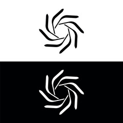 Circle vector logo template design . Circle icon silhouette