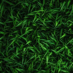 Seamless pattern with vibrant green grass lawn texture. Generated with AI.