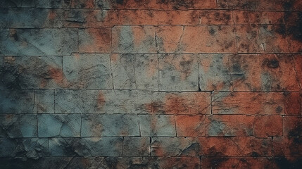 texture of an old wall covered with rust stains and dirt. Generative Ai. 