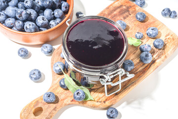 Homemade blueberry jam