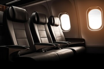First class business luxury seats. Generative AI
