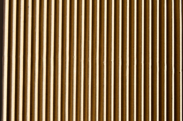 Brown and beige colored corrugated cardboard detail