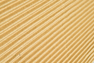 Brown and beige colored corrugated cardboard detail