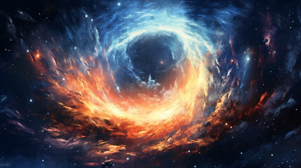 Fototapeta na wymiar illustration of portal galaxy
