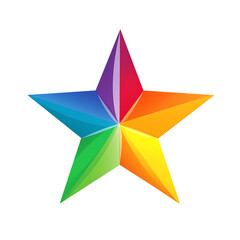 abstract colorful star