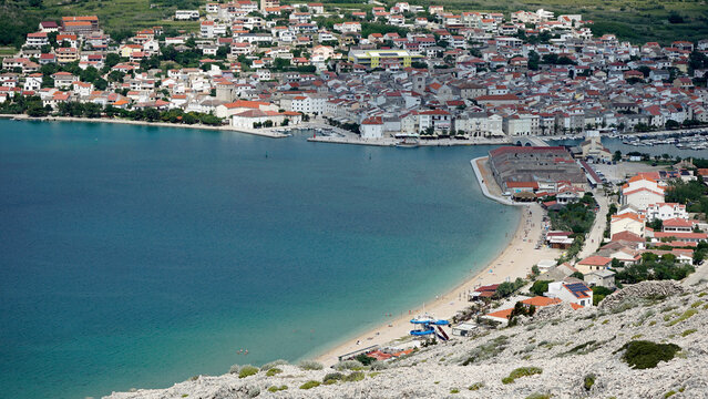 panoramic view over pag city