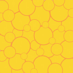 Seamless pattern with oranges and leaves. Vector illustration.