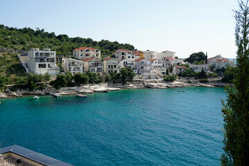 coastal landscape in dalmatia in croatia