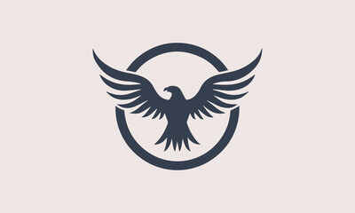 Eagle logo emblem design, editable for your business. Vector illustration
